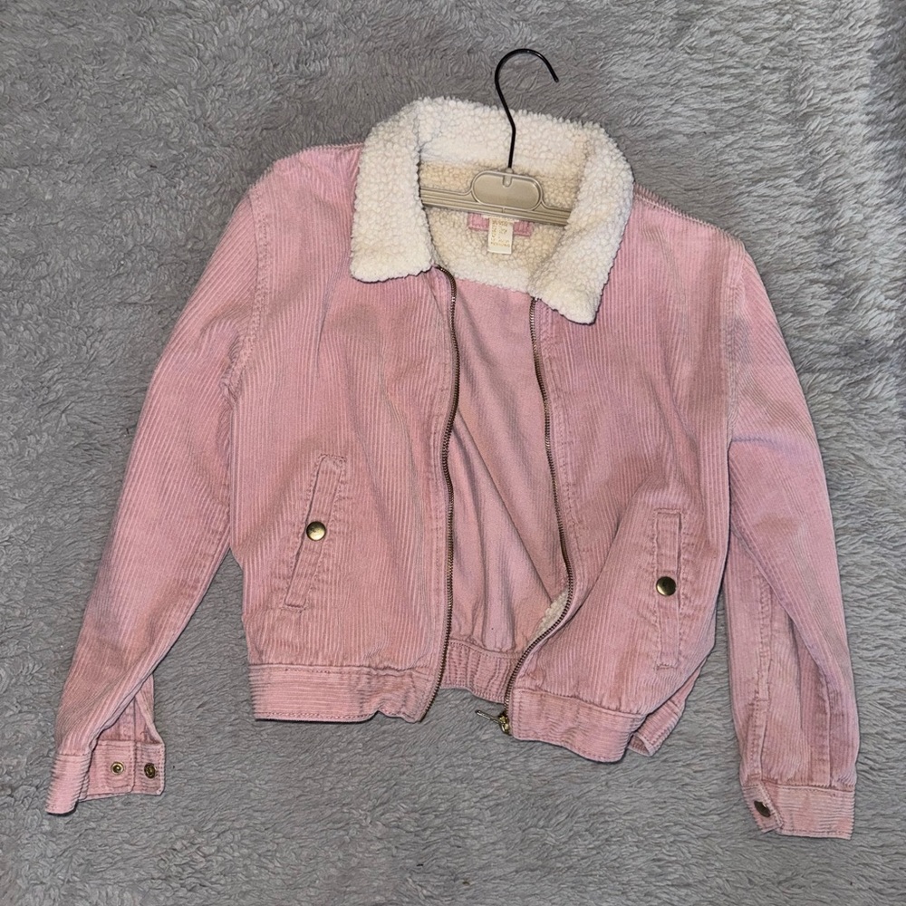Kids Pink Corduroy Jacket